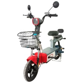 Велосипед з електромотором SPARK VOLT 14`` 48V/400W/12Ah червоний із синім